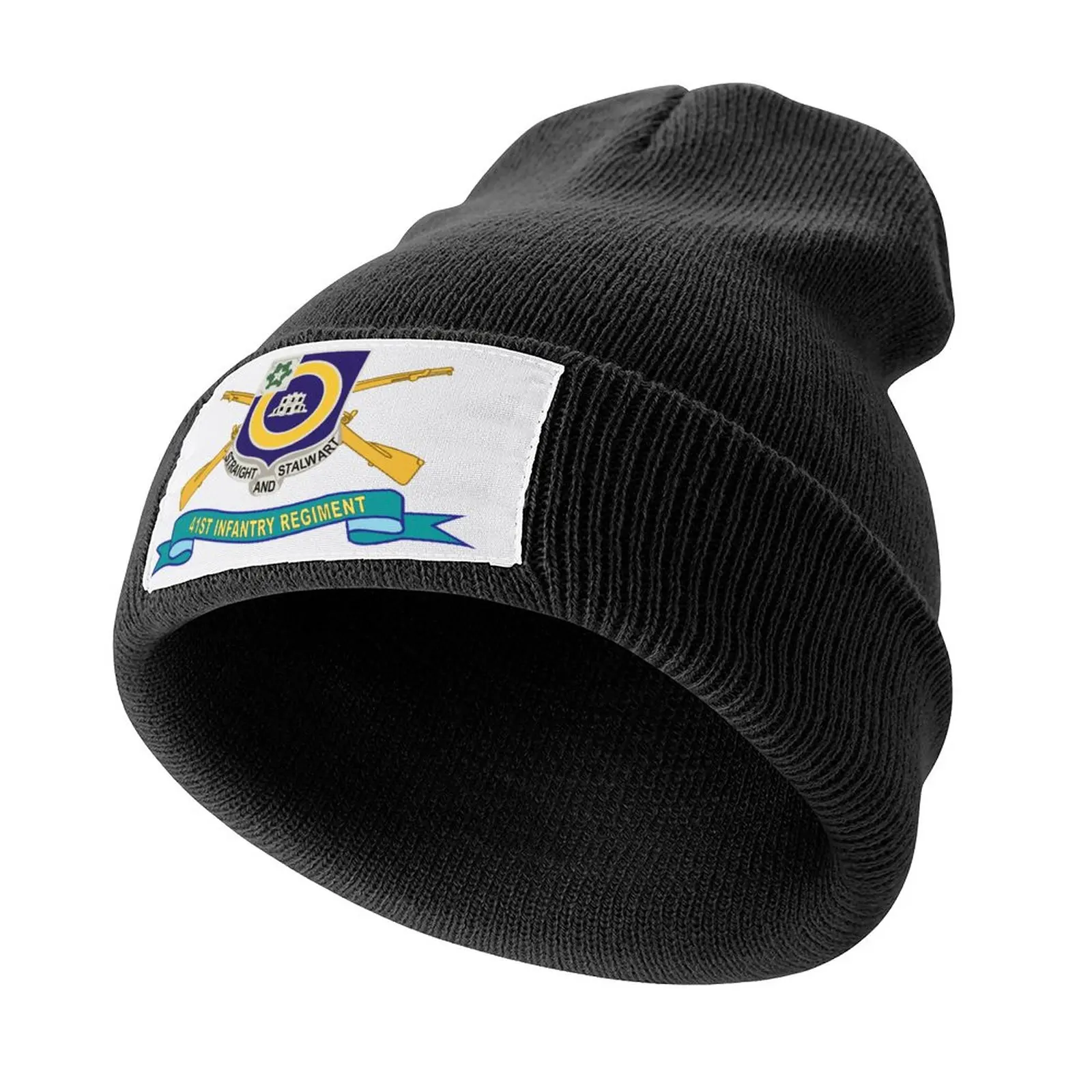

Army - 41st Infantry Regiment w Br - Ribbon X 300 Knitted Hat cute hiking hat black Cosplay Girl'S Hats Men's
