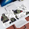 Large Gaming Mousepads N-narutoS Kakashi Hatake Computer Soft Mousepad 900x400 Desk Pads For PC Keyboard Mats non-slipTable Rug 4