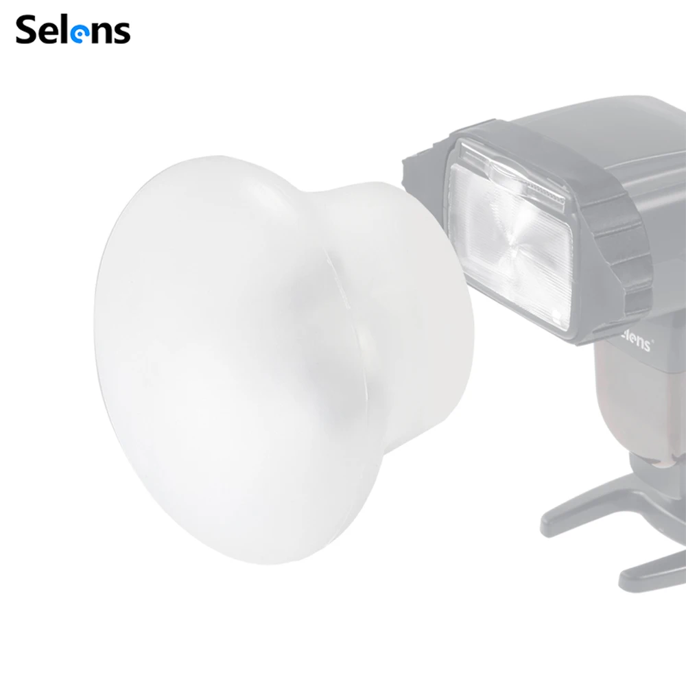 Difusor De Luz Magnético Universal Para Flash - Esfera Suave De Rebote, Marca Selens, Ideal Para Retratos