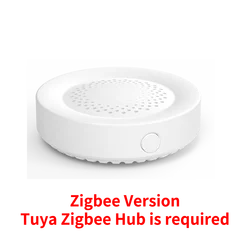Smart Home Security WiFi Siren Alarm - 100dB Speaker, Tuya Zigbee Hub Required (White Zigbee Version)