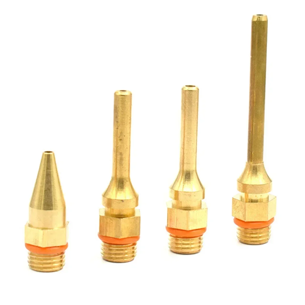 Hot Glue Fine Nozzle Small-bore Diameter Nozzle Craft Copper Long Tube Nozzles Sprayers Copper for Glue Gun Access 1pc