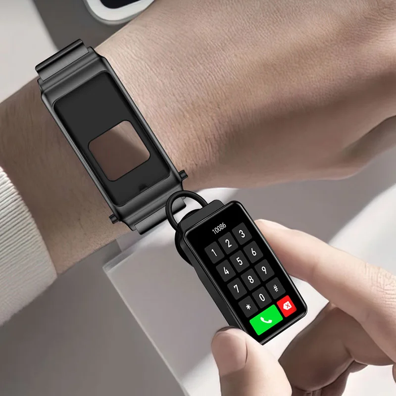 Фото Беспроводные наушники K80, Bluetooth Смарт-браслет, ручные спортивные браслеты с сенсорным экраном, ремешок для наушников №4
