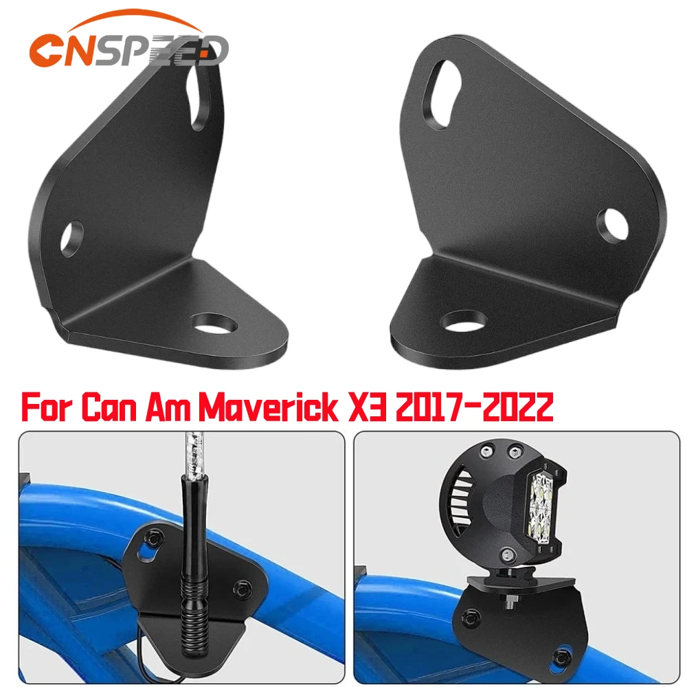 Posteriore Led Flag Whip Antenna Light Heavy Duty Staffa Di Montaggio Montaggio Regolabile Can-Am Maverick X3 2017 2018 2019 2020 2021 2022