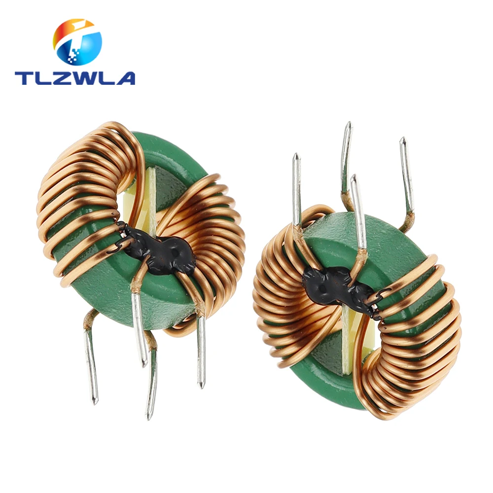 10PCS Common Mode Inductance 22*14*8 2MH 1.0 line Diameter 10A Magnetic Ring inductance Power Supply Filter inductance Coil