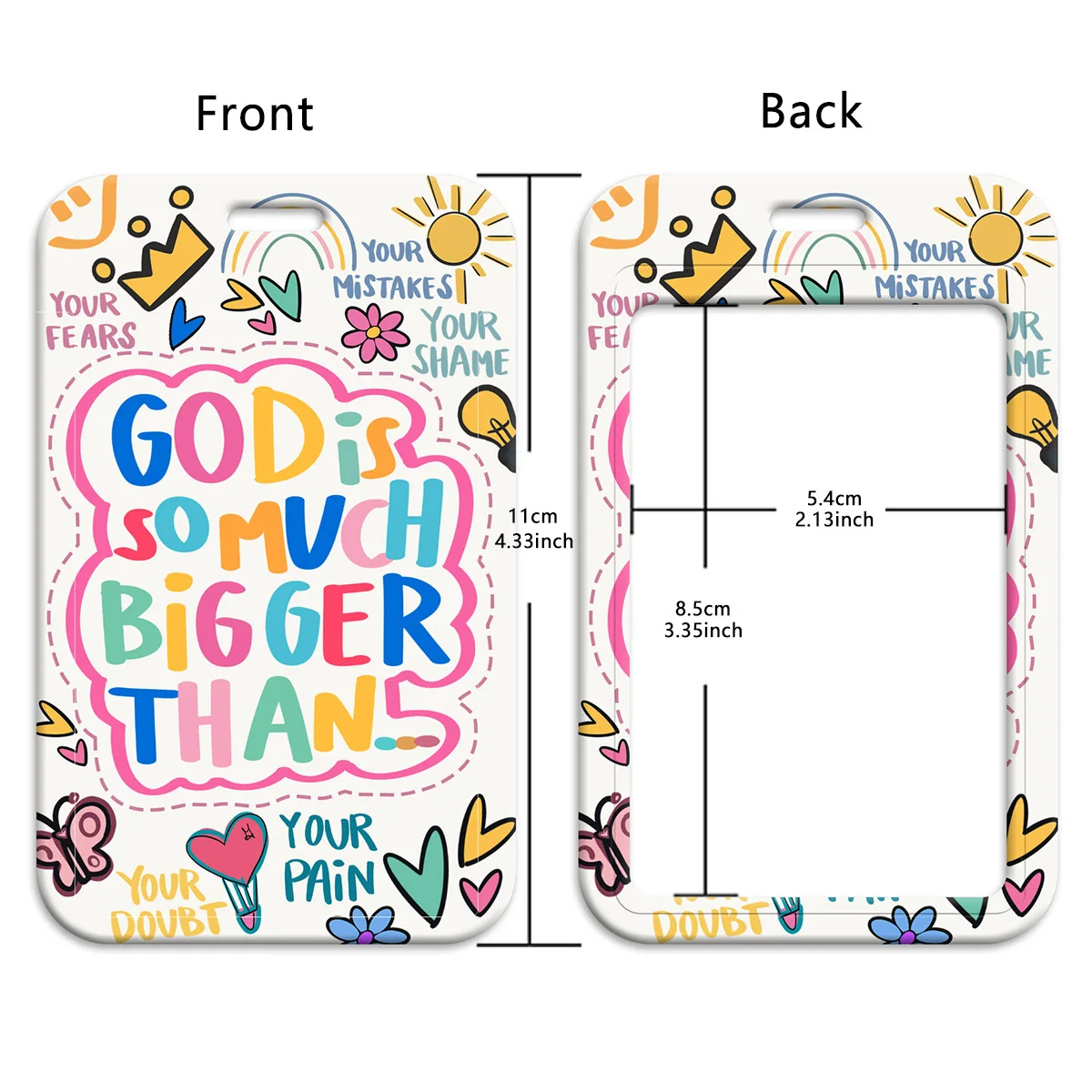 매일 행운을 빌어요 열쇠, 키체인, 배지 홀더, 신분증, 신용카드, 패스, 핸드폰 줄, 라리엇, 모바일 폰 참용 목걸이 스트랩