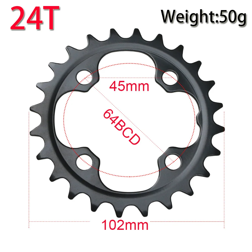 104/64 bcd Fahrradkette nring 22t 24t 32t 42t 44t mtb Dreifach kettenblatt 9s 10s Mountainbike Kurbel garnitur Kettenrad Fahrrad teile – Detail 10