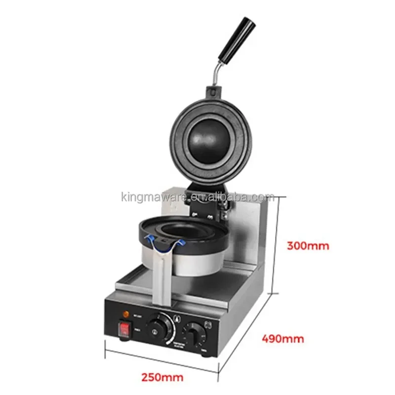 CE Sandwich Maker Electric Commercial Waffle Ice Cream Hamburger Ufo Burger Maker Machine Gelato Custom Panini Press OEM 1500 4