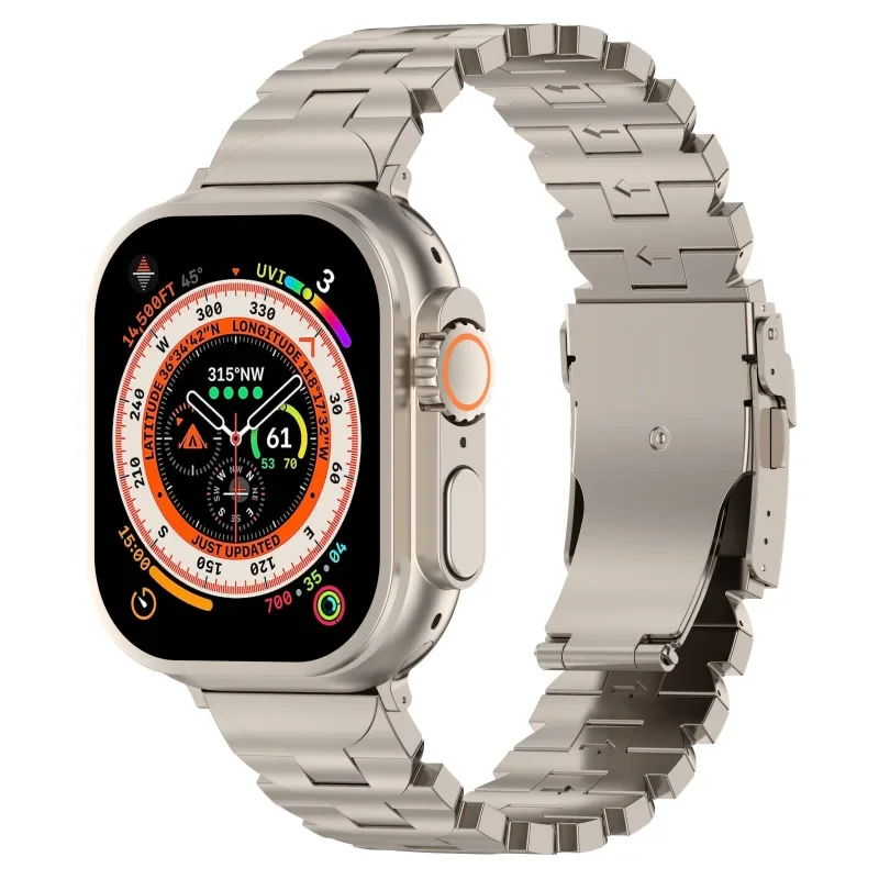 Adatto Per Cinturino Per Orologio Apple Applewatches Cinturino Per Orologio Iwatch S8 Cinturino Per Orologio In Lega Di Titanio A Farfalla