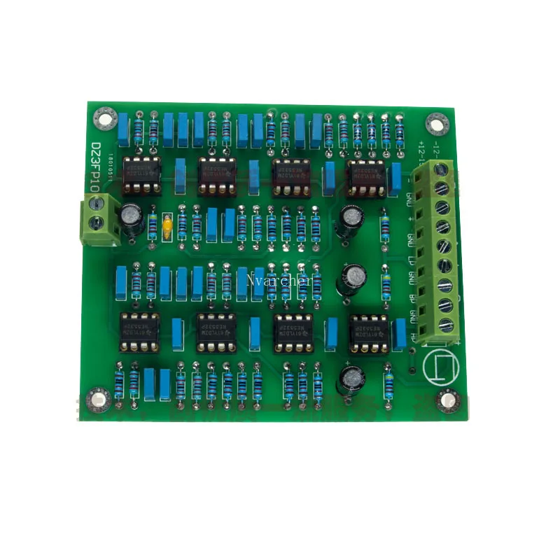 Nvarcher Bass Midrange Treble three-way Crossover Audio Board  NE5532P Frequency Divider  Filters For  amplifier
