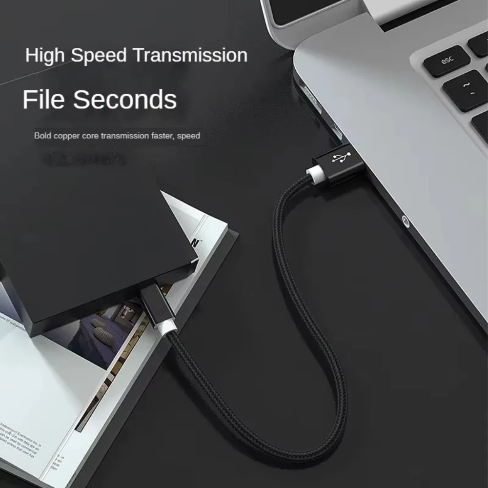 Braided Fast Charging & Data Transfer Mini USB to USB-A Cable - Portable and Durable