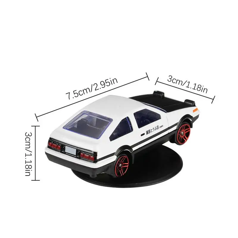 Rotating AE86 Drift Car Gyroscope Ornaments Classic Car Model Statue Racing Drifting Dashboard Ornament Gifts For Men Boys