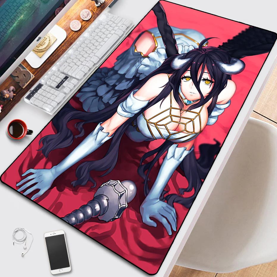 

HD Printing PC Desk Pad Beautiful Large Mouse Pad Gaming Accessories pc Lock Edge Keyboard Mat Anime Sexy Girl Mousepad