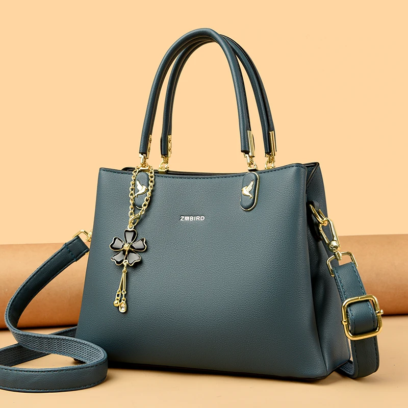 

High Quality Leather Large Capacity Ladies Shopping Tote Bags 3 Layers Shoulder Crossbody Bags for Women Luxury Designer Handbag