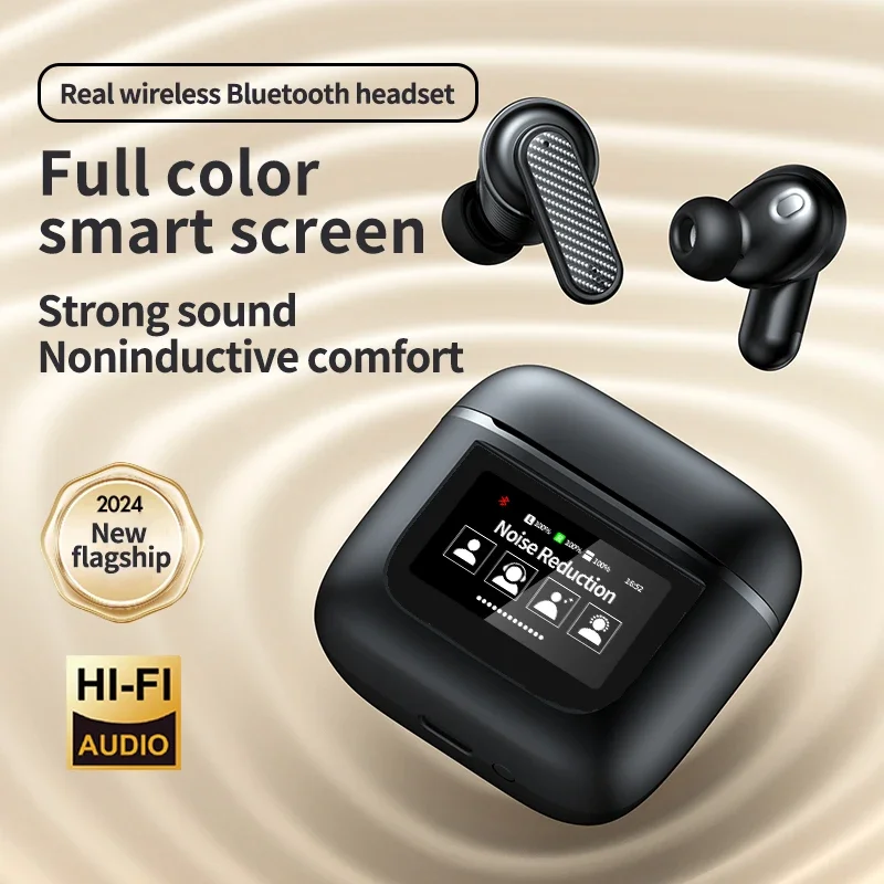 YW05 TWS Earphones Newest LCD Touch Screen Wireless Earphones with Noise Cancelling Sport YW05 Earbuds For JBL