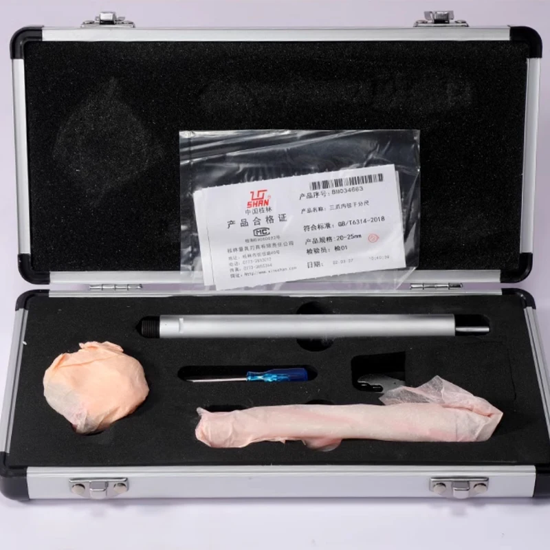 3 점 내경 마이크로미터, 3 턱 내부 측정 나사 마이크로미터 세트, 6-12mm, 12-20mm, 20-50mm, 50-100mm