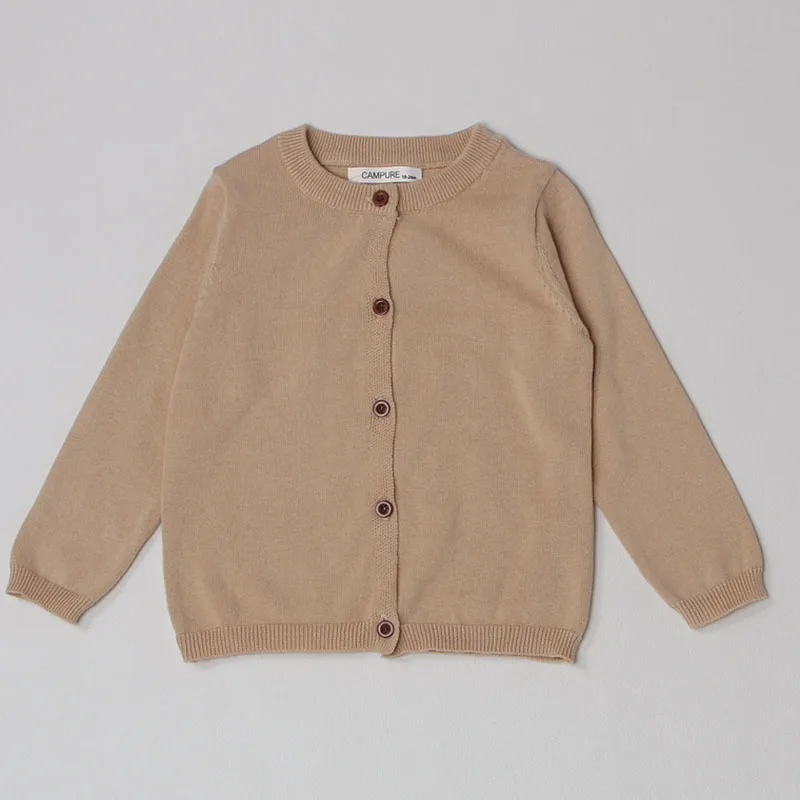 Kids Sweater Boys Girls Knitting Sweaters Kids Cardigans Solid O-Neck Spring Autumn Sweater Baby Kids Cardigans Coat 1-7Y