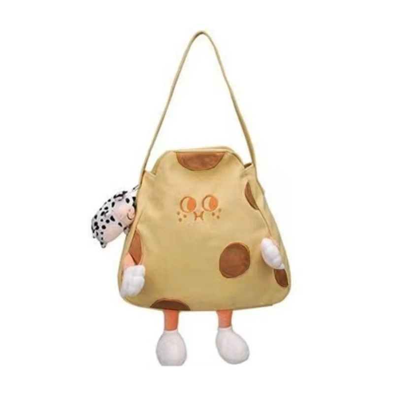 Young Student School Bookbag Holder Cheese Bags Personality Bag