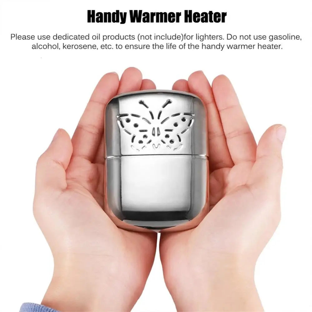 Zinc Alloy Pocket Long-life Ultralight Hand Warmer Indoor & Outdoor Small Handy Warmer Heater Handy Warmer Heater Pocket Warmer