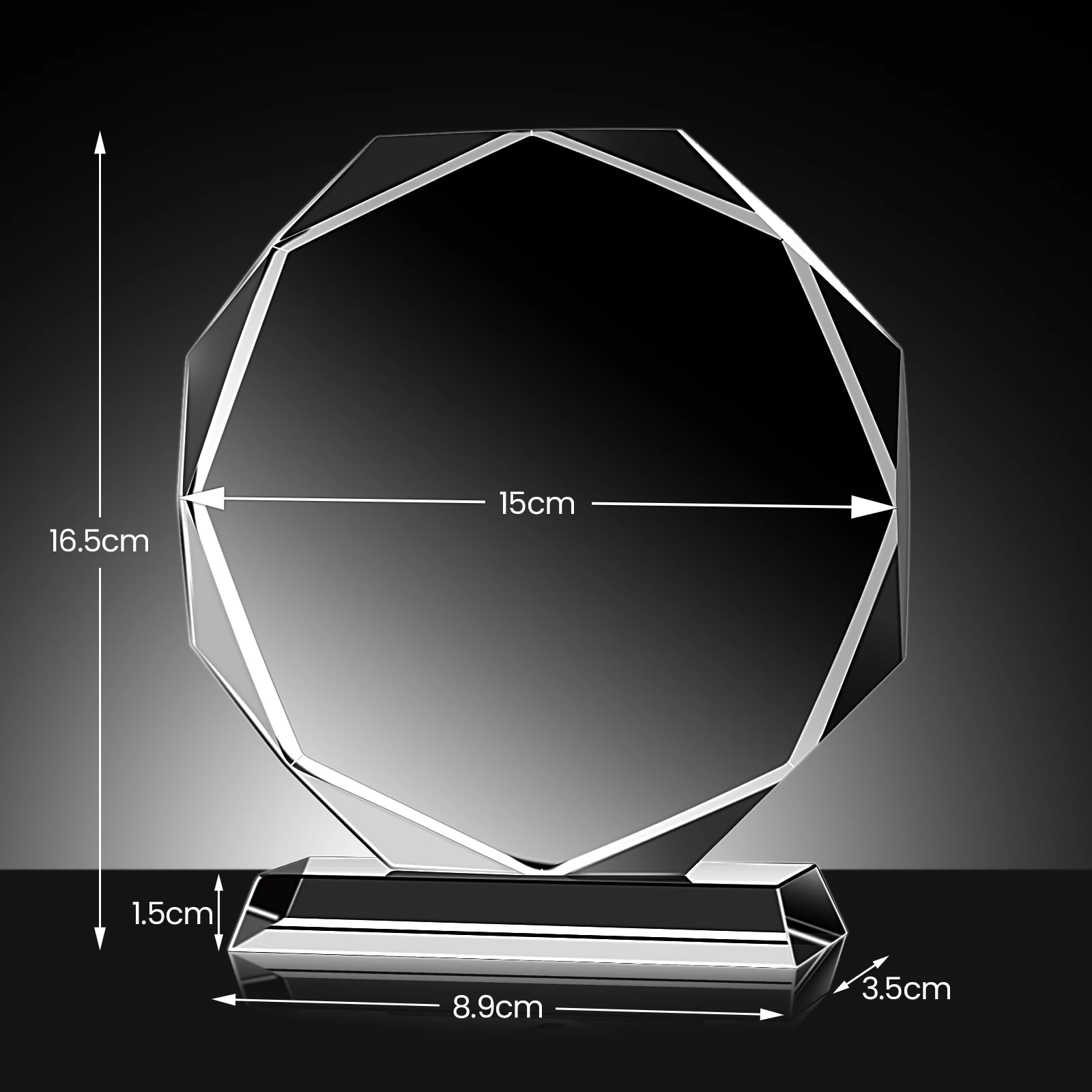 1PCS Free Customized Crystal Trophy  Decorative Golf Blank Crystal Trophy Children's Trophy Desktop Decoration 5