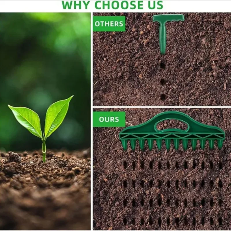Revolutionize Your Planting Technique with the Handy Soil Seeder and Hole Driller for Efficient Plant Spacing and Soil Aeration