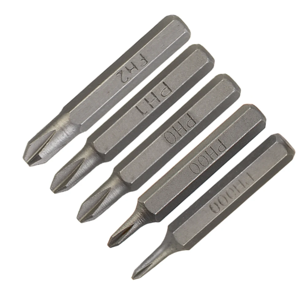 5 stücke Kreuz Schraubendreher Bit Set Magnetische Bits PH0000 PH000 PH00 PH0 PH1 PH2 4mm Sechskantschaft Schraubendreher Nutdrivers hand Werkzeuge – Detail 6