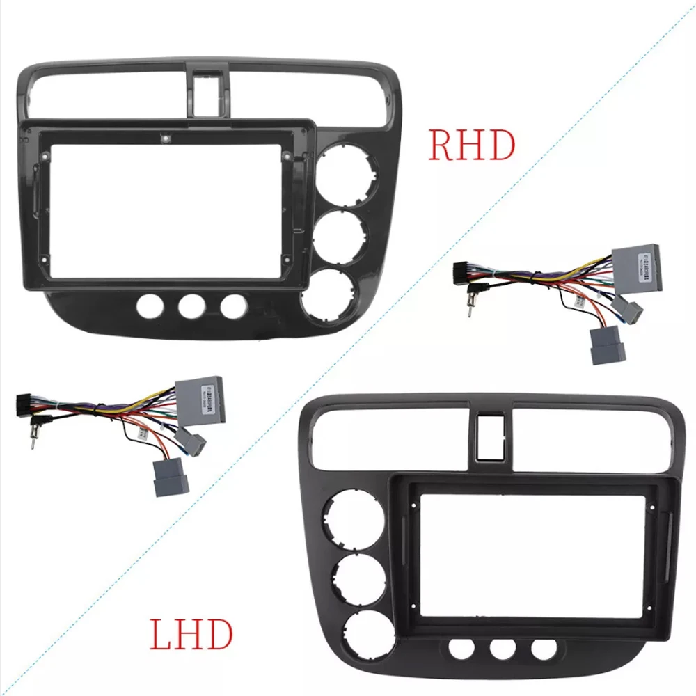 

Автомобильный радиоприемник на Android, 9 дюймов, облицовка для Honda CIVIC 2000-2006, стереоплеер, 2DIN, отделка для установки панели