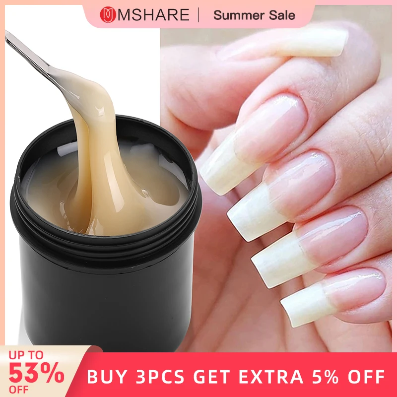 MSHARE 150ml Self Leveling Construction Gel for Nail Extension Medium