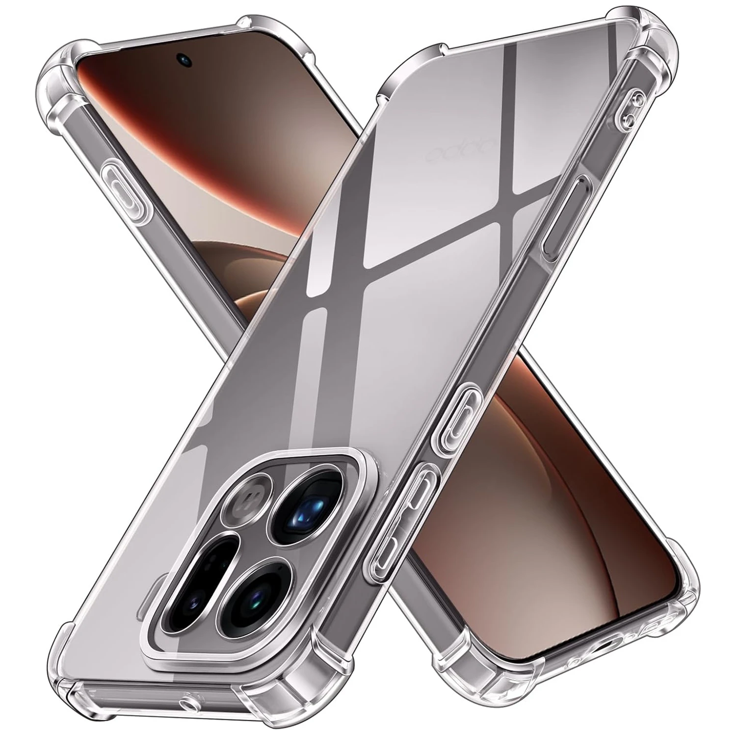 Shockproof TPU Protective Cover - Transparent Shell Case