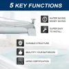 1 Pcs Sliding Bath Spout Bathtub Faucet With Diverter Fits 1/2" Copper Water Pipe  Single-lever Design Bathroom Accessories 6