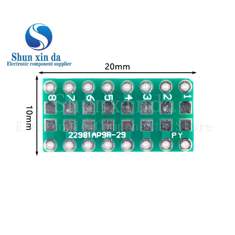 0402 0603 0805 to DIP PCB Transfer Board DIP Pin Board Pitch Capacitance Resistance Adapter plate Conversion board 10PCS