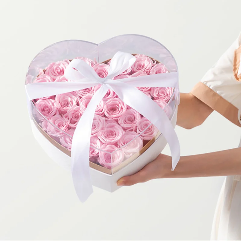 FlowerGiftBoxValentineGiftPackagingBoxHeartShapedFlowerBox