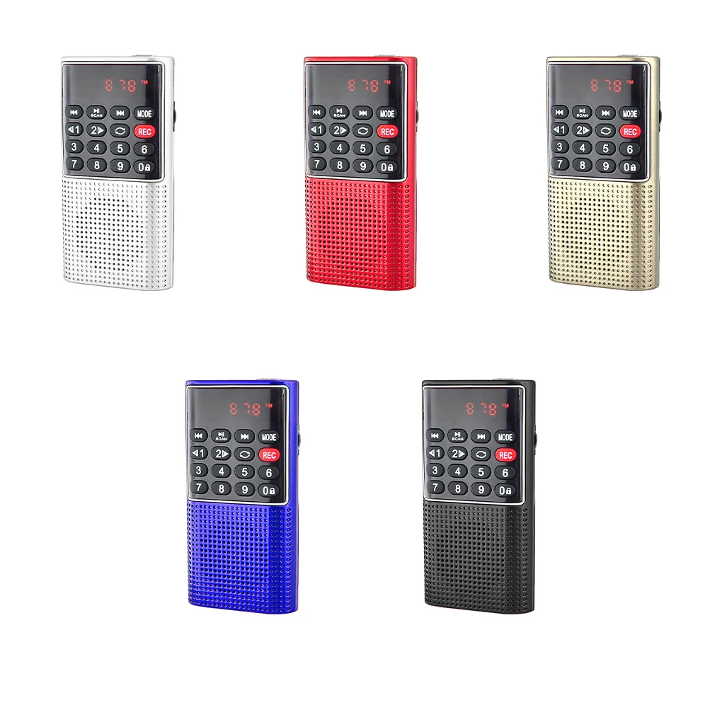 

ABS Wireless Portable FM Radio With MP3 Music Player - Crystal Clear Sound Compact Fm Radio Portable