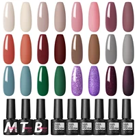 Coscelia 12 Colors 7ML Gel Nail Polish Long Lasting Shine For Manicure Semi Permanent Base Top Coat Nail Art UV Gel Varnish 1
