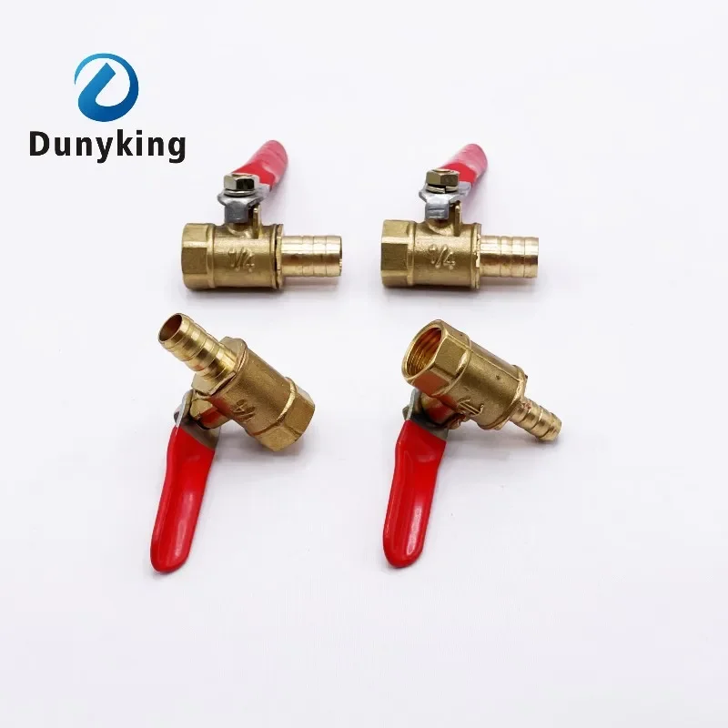 

Brass Barbed ball valve 4-12 Hose Barb 1/8'' 1/2'' 1/4'' Female Thread Connector Joint Copper Pipe Fitting Coupler Adapter