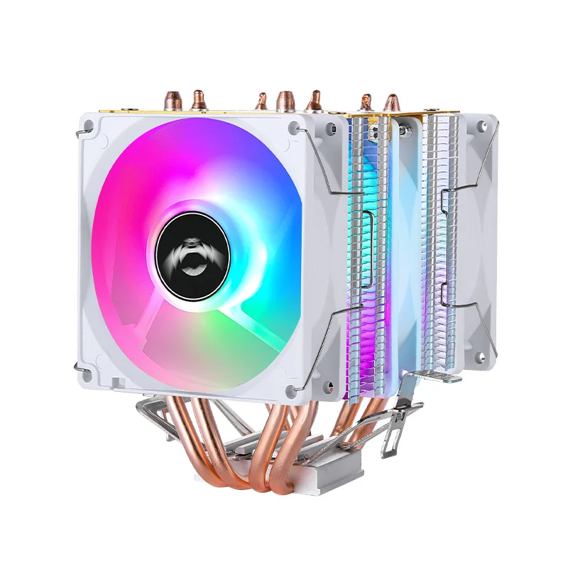 Computer Processore Raffreddato Ad Aria Twin Towers 4 Ventola Di Raffreddamento Della Cpu Del Tubo Di Calore Adatta Per L'Installazione Lga775 115X120