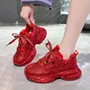 Luxury Full Diamond Thick soled Sneakers Designer Anti slip Running Shoes Women's Fashion Tennis ShoesHigh Quality Casual Shoes 6