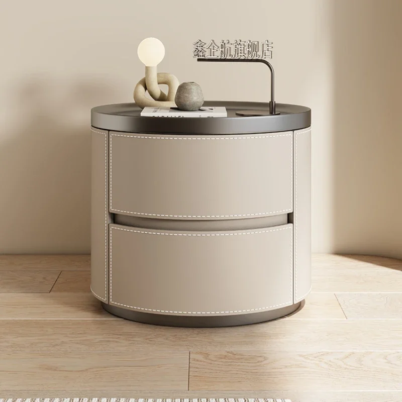 Living Room Bedside Table Wood Low Small Night Round Sofa Side Drawers Cheap Comfortable Mueble End Tables Bed Cute Designer