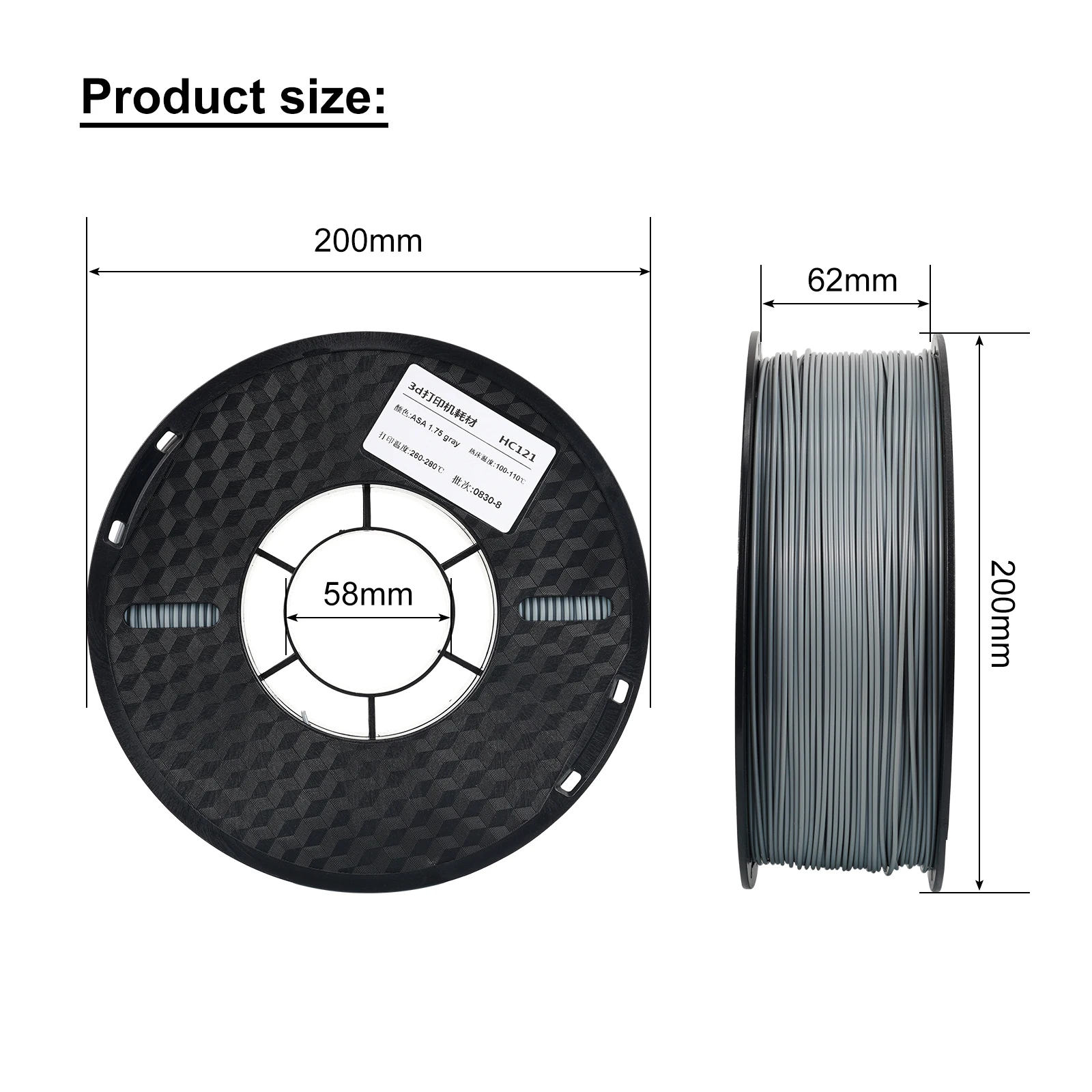 Fdm 3d Druck Asa Fdm Material Print Asa KINGROON ASA Filament UV