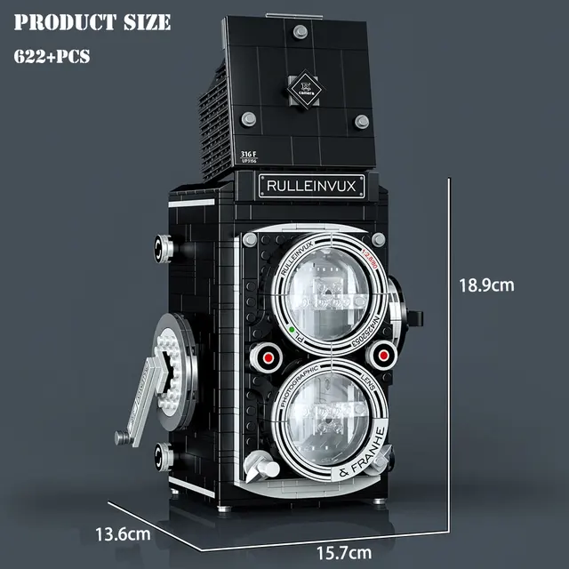 Mini Retro Camera Building Blocks Ideas Retro Digital Cameras FY2A Slr-kamera Collector Model Bricks Education Toys For Children 2
