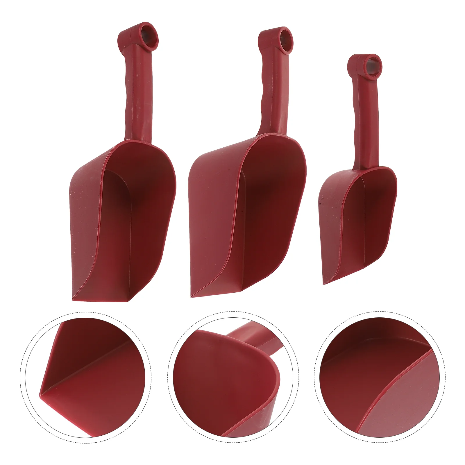 3 Pcs Plant Gardening Plastic Scoop Beach Shovels Succulents for Planting Pet