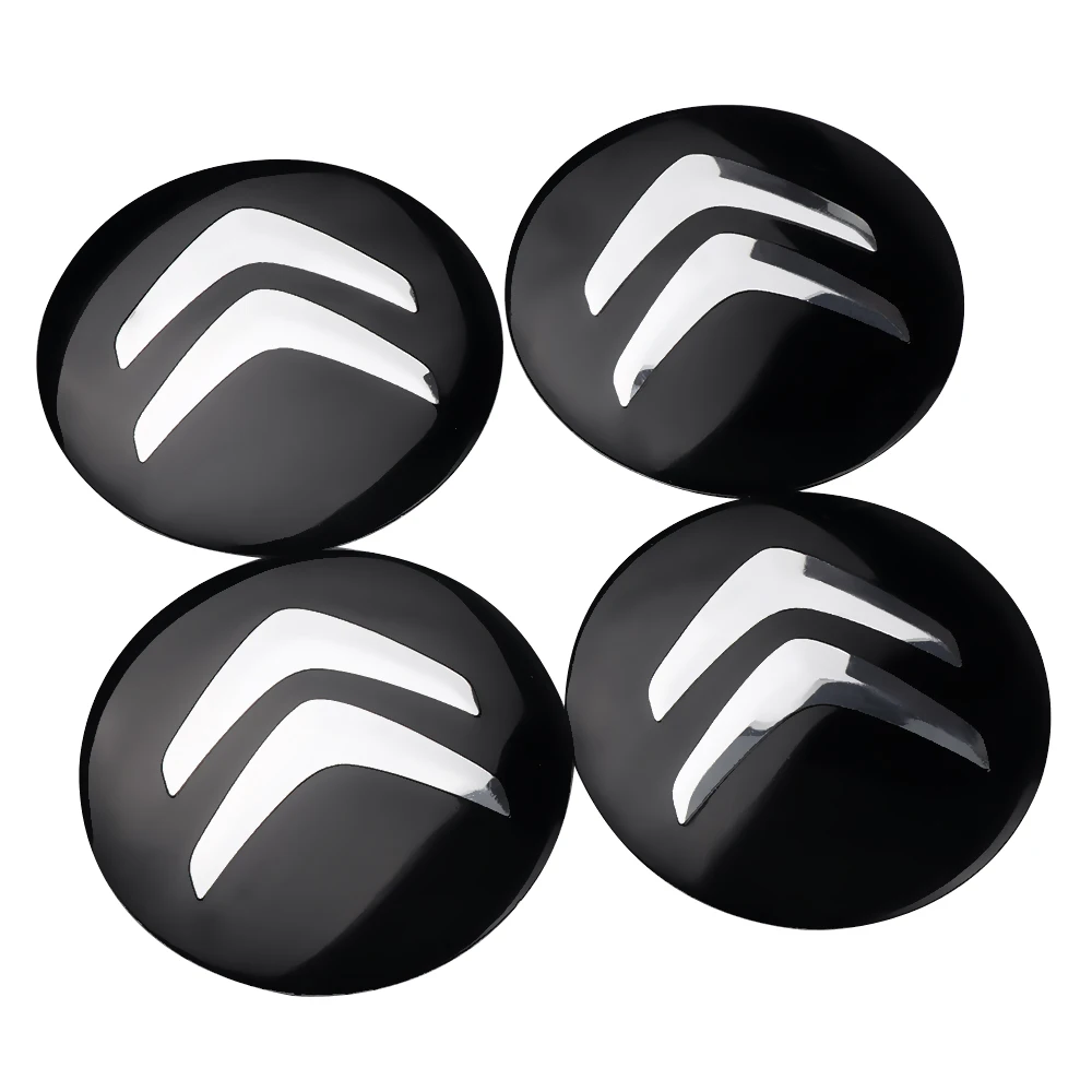 Sleek Car Wheel Center Cover Stickers - Auto Hub Cap Decoration Accessories