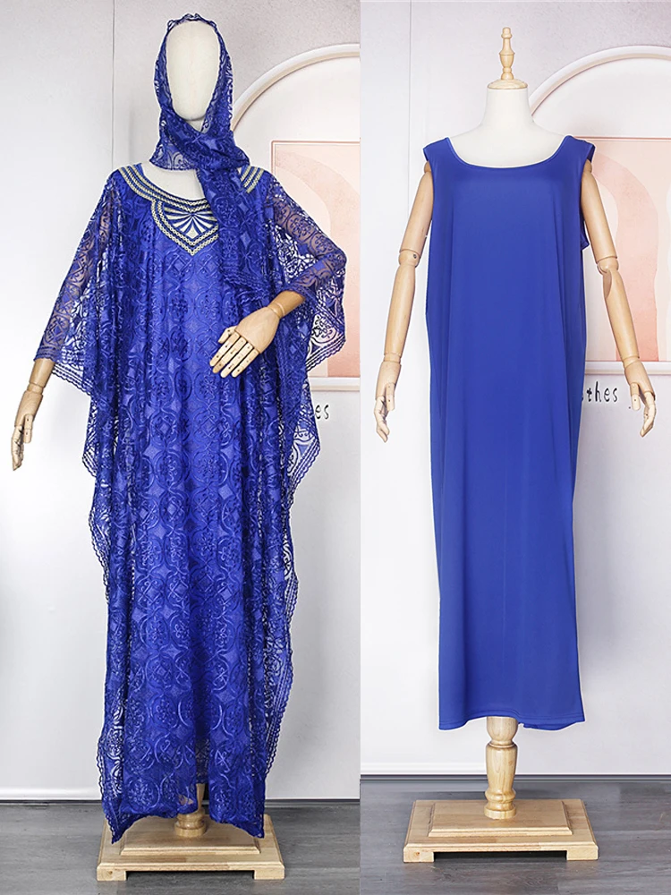 Traditional African Lace Dresses Women Africa Clothing Plus Size Two Piece Set Long Dress Dubai Turkey Kaftan Abayas Boubou women two piece set african dress kaftan dress