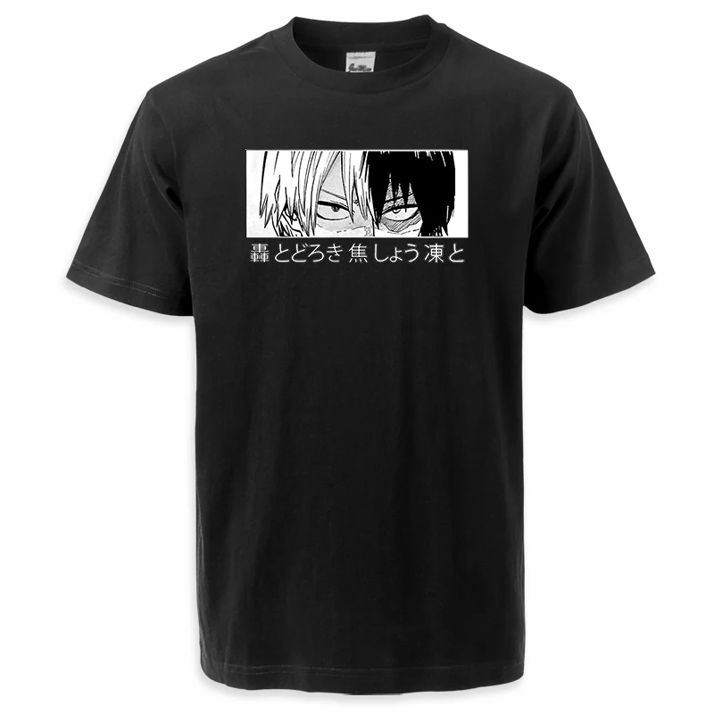 

My Hero Academia T Shirts For Men/women Anime Todoroki Shoto Graphic Tee Shirt New Loose T Shirt Classical Camisa Masculina
