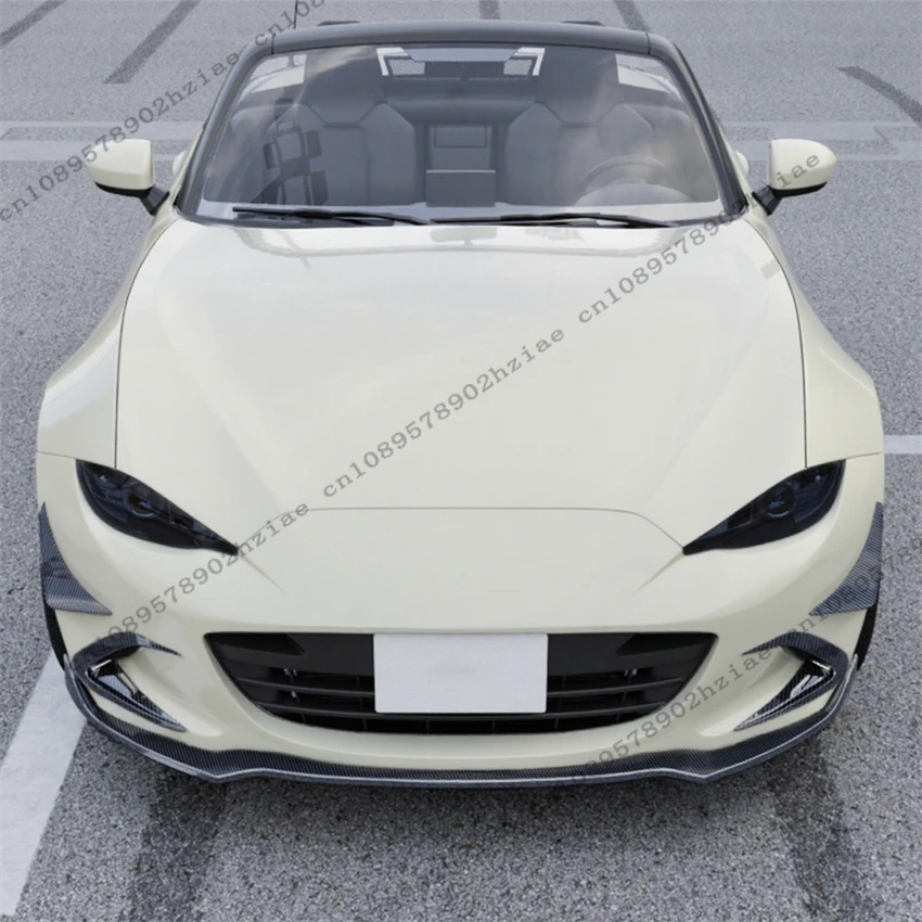 마쓰다 MX-5 미아타 ND 2015-2025용 자동차 프론트 사이드 나이프 스포일러, 프론트 안개등 커버, 리어 윙 나이프, 에어로다이나믹 자동차 액세서리
