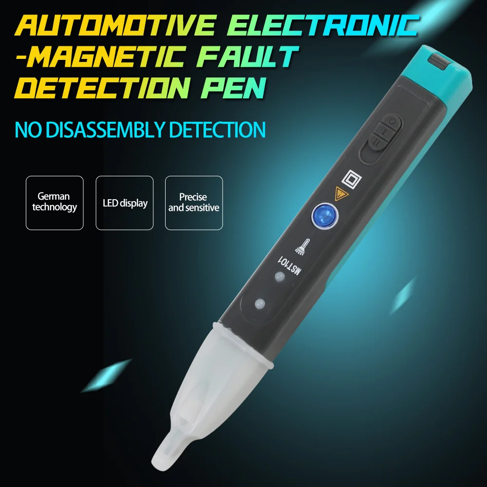 

MST-101 Automotive Electric-Magnetic Faults Indicator Testing Pen Car Ignition System Diagnostic Tool Car Fault Detector Buzzer