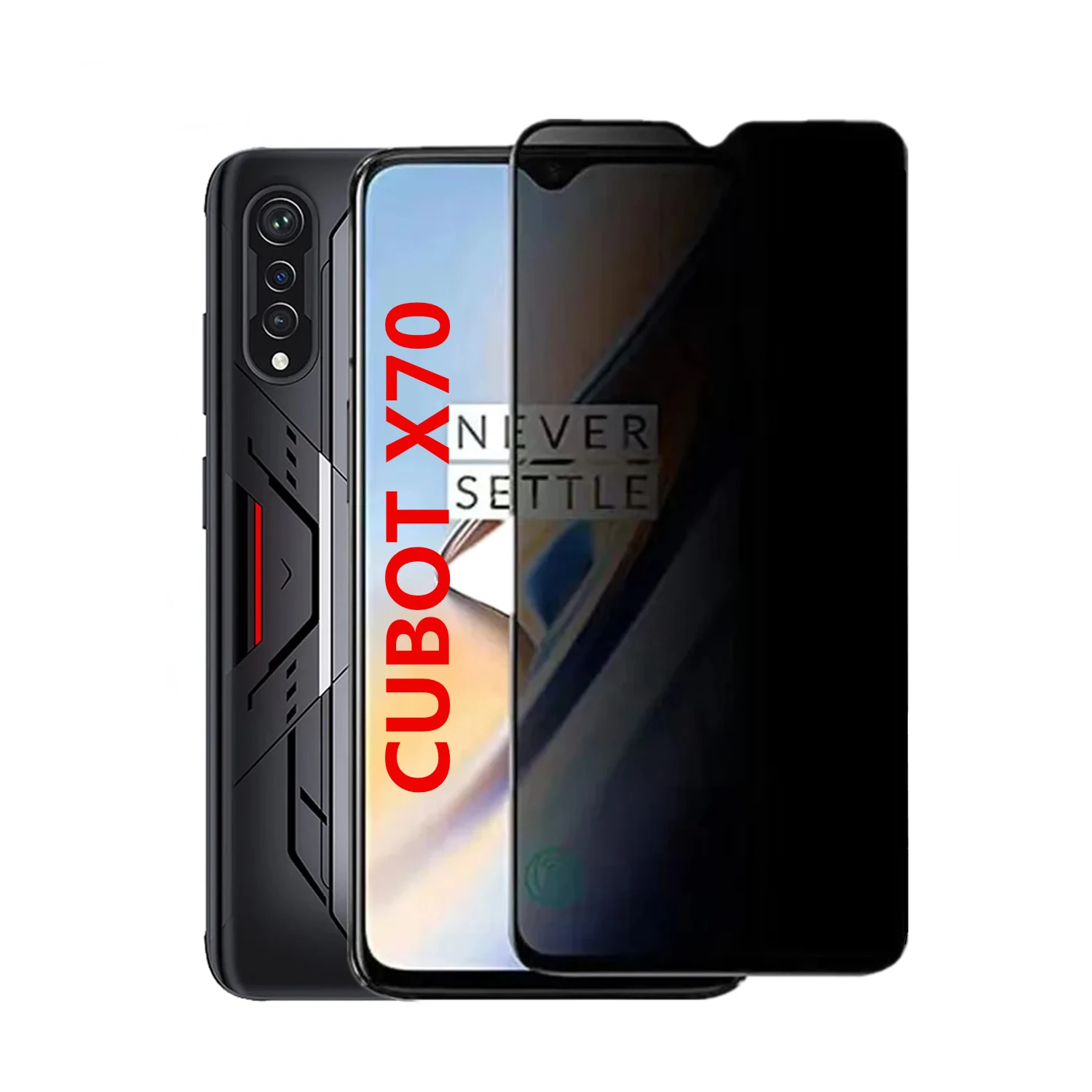 3 шт. антишпионское закаленное стекло для X70 P80 CUBOT A1 Hafury V1 защита для экрана Защитная пленка для конфиденциальности