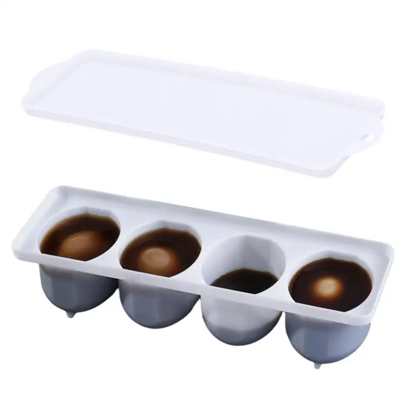 

Soft Boiled Egg Making Box Sealed Braised Egg Container With 4 Grid Design Elevated Bottom For Tea Eggs Cooking Accessories