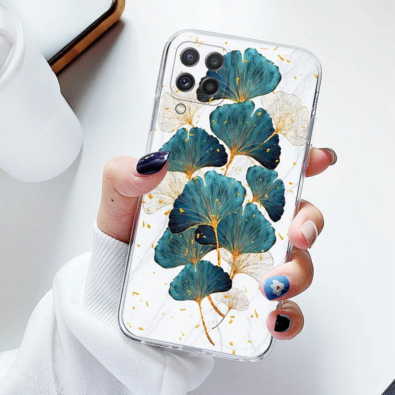 Floral Silicone Transparent Soft Phone Case with TPU Flower Design