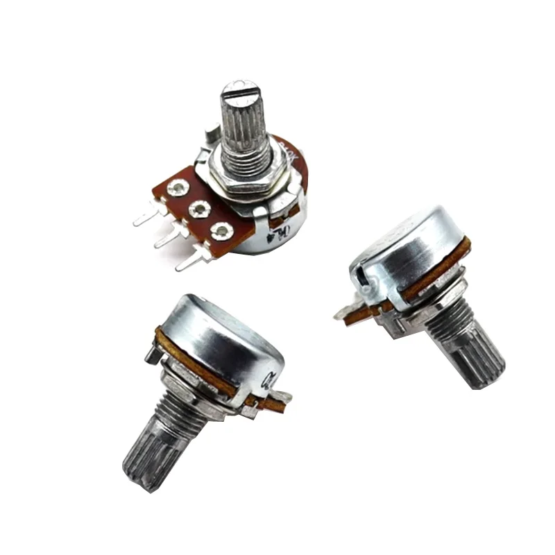 1PCS Taiwan WH148 Single Linked Potentiometer B1K 5K 10K 20K 50K 100K 103 104 Handle Length 15mm Adjustable Resistance