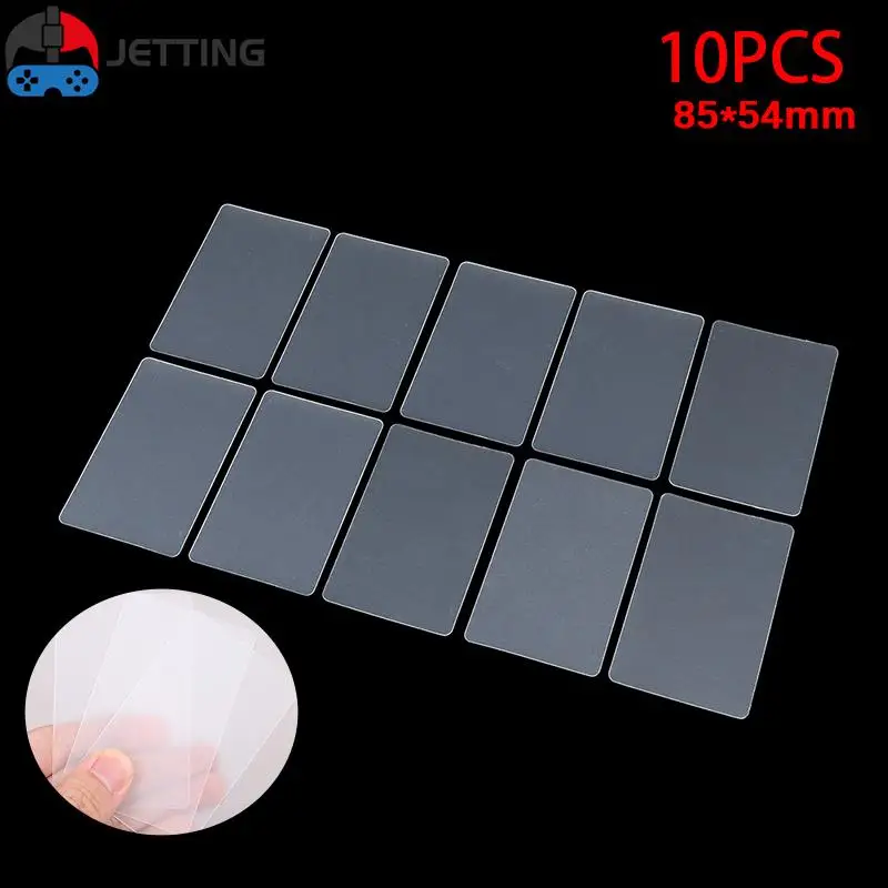 

10Pcs Pvc Blank Transparent Business Card Plastic Waterproof Without Printing For Handwriting School Office Supplies